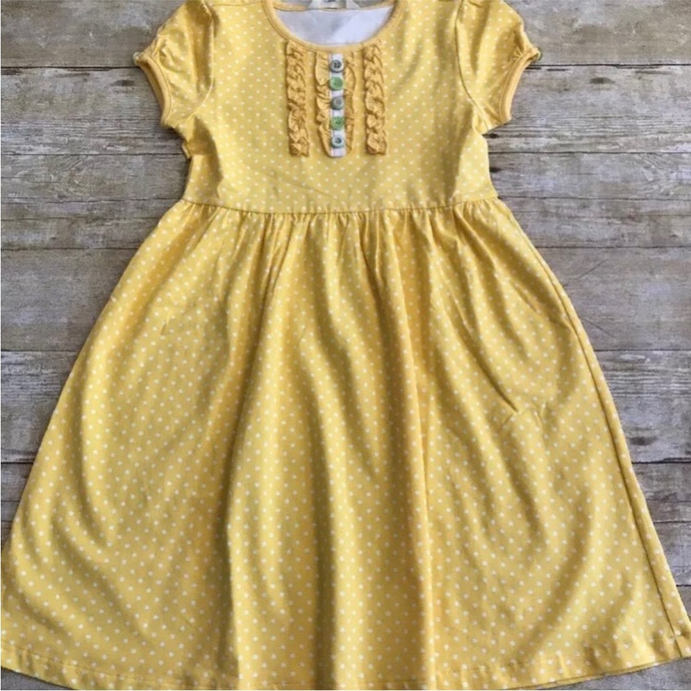 Matilda Jane Yellow‎ Puff Sleeve Sundress